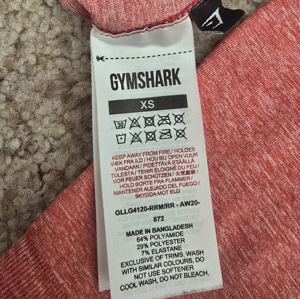 Gymshark Adapt Ombre Seamless - Red Marl, size XS - Picture 5 of 5